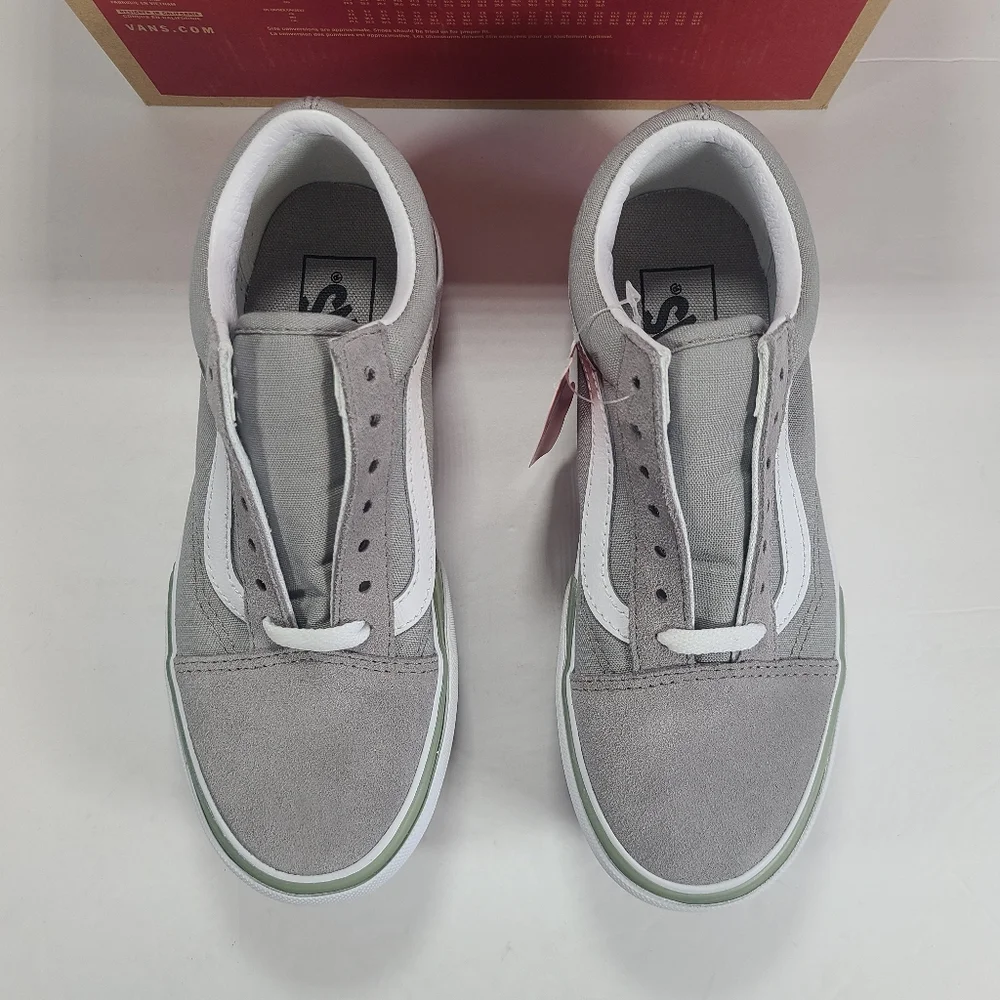 Vans Old Skool Stacked Platform Pastel Drizzle True White Sneakers Women Size 5 - Picture 2 of 12